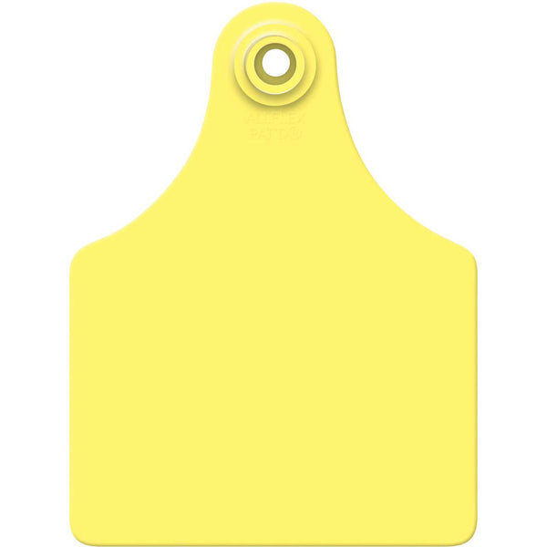 Allflex Global Blank Maxi Cattle ID Ear Tags: Pack of 25 Yellow