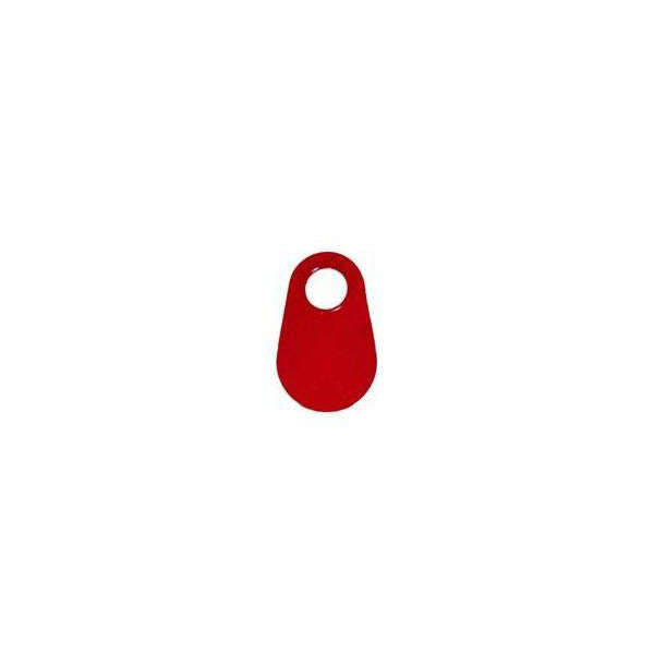 Bock's Pear Neck Tags - Blank : Red