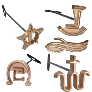 L & H Freeze Branding Iron Custom 3- 4 Characters #1503 : 4"