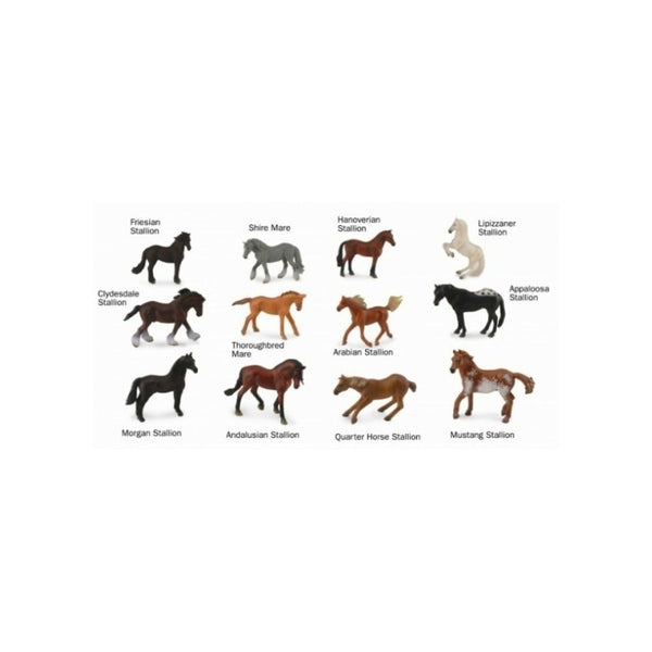 Breyer CollectA Box of Mini Horses : 12ct