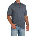 Cinch Arenaflex Men's Polo Shirt Heather Navy : Large