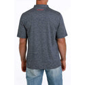 Cinch Arenaflex Men's Polo Shirt Heather Navy : Large