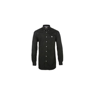 Cinch Men's Classic Fit Long Sleeve Solid Black Shirt : Large