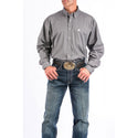 Cinch Men's Classic Fit Long Sleeve Solid Gray Shirt : XLarge