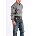 Cinch Men's Classic Fit Long Sleeve Solid Gray Shirt : XXLarge