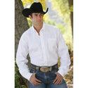 Cinch Men's Classic Fit Long Sleeve Solid White Shirt : Large