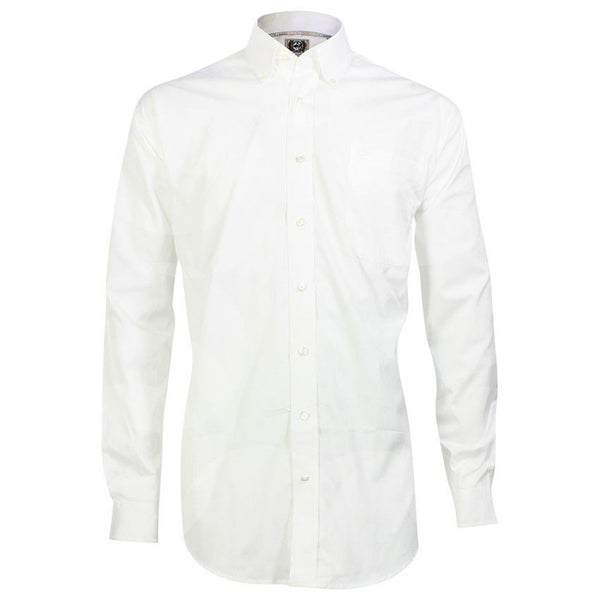 Cinch Men's Classic Fit Long Sleeve Solid White Shirt : XLarge