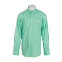 Cinch Men's Classic Fit Long Sleeve Solid Green Shirt : Small