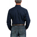 Cinch Men's Modern Fit Long Sleeve Solid Navy Shirt : XXLarge