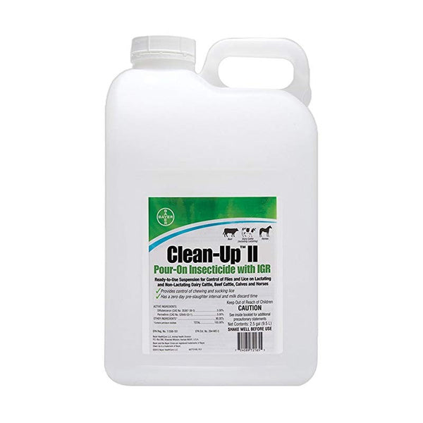 Clean Up II Insecticide Pour On : 2.5 gal