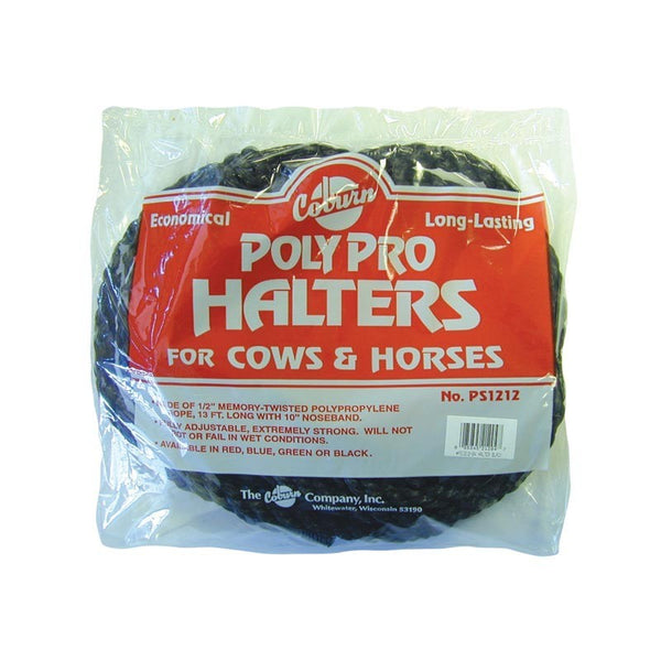 Polypro Cow Halter : Black