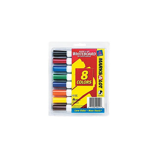Avery MarksAlot Dry Erase Markers Assorted Chisel Tip : 4ct
