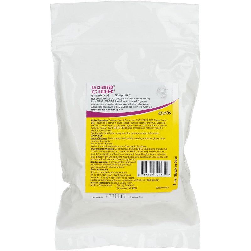 EaziBreed CIDR Sheep Inserts 20ct Heritage Animal Health
