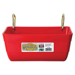 Fence Feeder 16" + Chain + Clips RED FF16