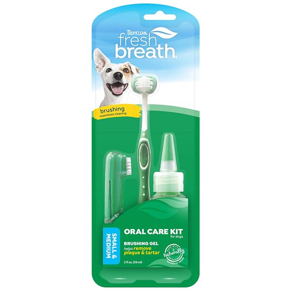 Tropiclean Fresh Breath Oral Care Kit for Small Dogs
