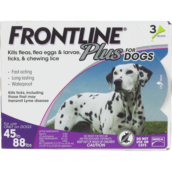 Frontline Plus Dog 45 to 88lbs : 6ct