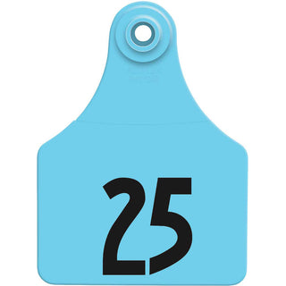 Allflex Blue Global Large Numbered Tags 26-50 : Pack of 25