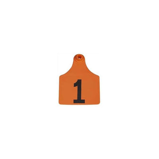 Allflex Orange Global Maxi Numbered Tags 51-75 : Pack of 25