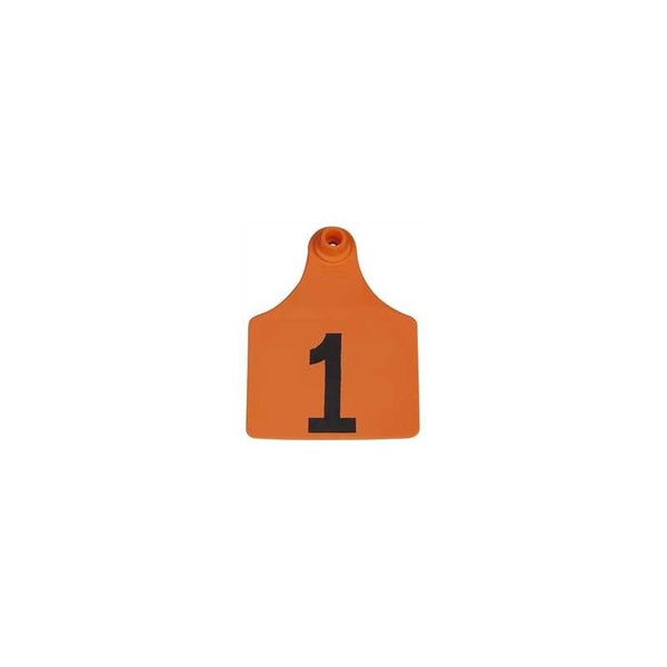 Allflex Orange Global Maxi Numbered Tags 51-75 : Pack of 25