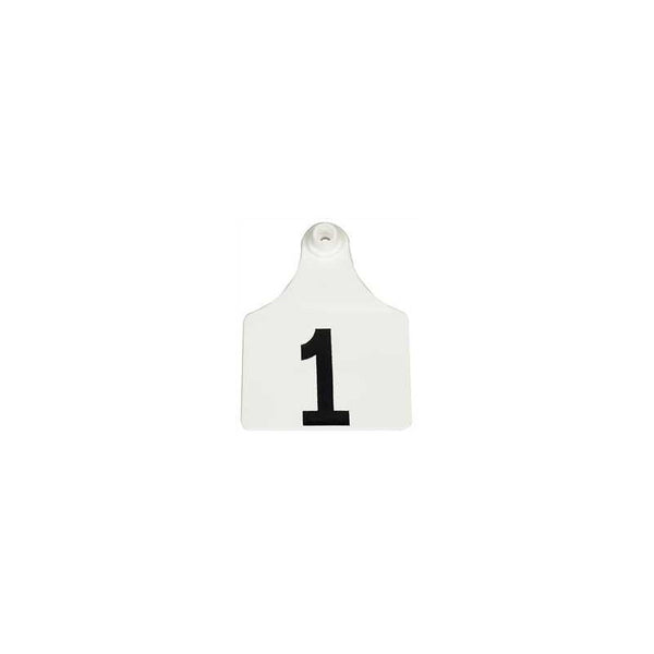 Allflex White Global Maxi Numbered Tags 76-100 : Pack of 25