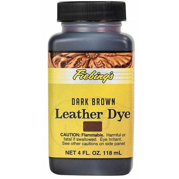 Fiebing Leather Dye Dark Brown: 4 oz.