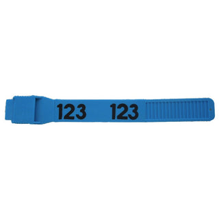 Bock's Multi-Loc Leg Bands- Electro-Welded Numbered : Blue