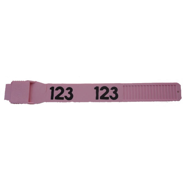 Bock's Multi-Loc Leg Bands- Electro-Welded Numbered : Pink