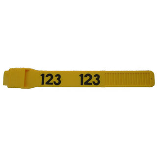 Bock's Multi-Loc Leg Bands- Electro-Welded Numbered : Yellow