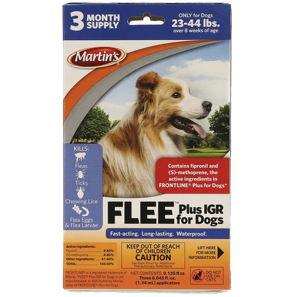 Martin's Flee Plus IGR Spot On - Dogs : 23-44 lb 3pk