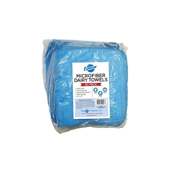 Microfiber Dairy Towels : Blue - 50ct