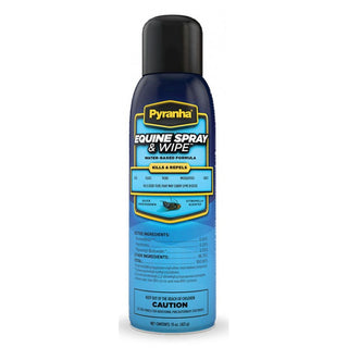 Pyranha Equine Spray & Wipe Aerosol : 15oz