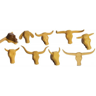 High Country Plastics Gold Buckle Roping Head - Complete Set of 8 Heads 1 Neck