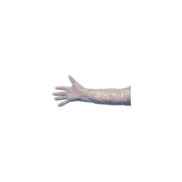 Glove Shoulder Length Blue-Sterile : 50ct