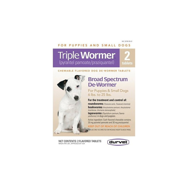 Triple Wormer for Small Dogs : 2ct