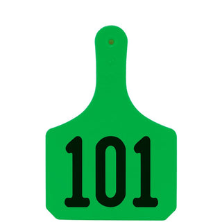 Y-Tex Green Y-Tag Cow Laser Numbered 101-125: Pack of 25