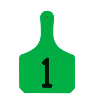 Y-Tex Green Y-Tag Cow Laser Numbered 1-25: Pack of 25