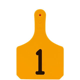 Y-Tex Orange Y-Tag Cow Laser Numbered 1-25: Pack of 25