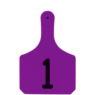 Y-Tex Purple Y-Tag Cow Laser Numbered 1-25: Pack of 25