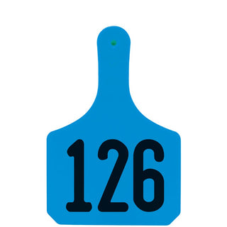 Y-Tex Blue Y-Tag Cow Laser Numbered 126-150: Pack of 25