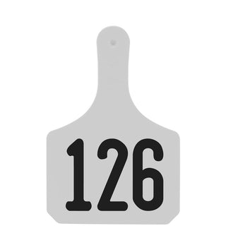 Y-Tex White Y-Tag Cow Laser Numbered 126-150: Pack of 25