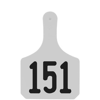 Y-Tex White Y-Tag Cow Laser Numbered 126-150: Pack of 25