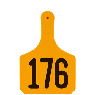 Y-Tex Orange Y-Tag Cow Laser Numbered 176-200: Pack of 25