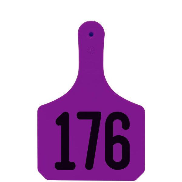 Y-Tex Purple Y-Tag Cow Laser Numbered 176-200: Pack of 25