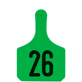 Y-Tex Green Y-Tag Cow Laser Numbered 26-50: Pack of 25