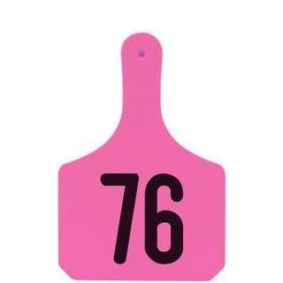 Y-Tex Pink Y-Tag Cow Laser Numbered 76-100: Pack of 25