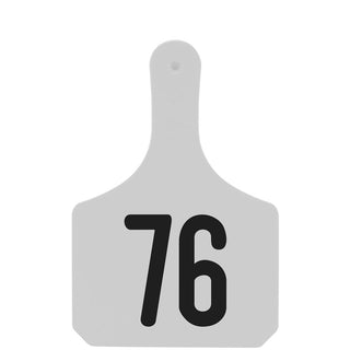 Y-Tex White Y-Tag Cow Laser Numbered 76-100: Pack of 25