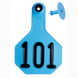 Y-Tex Blue All American 3 Star Tags Medium Numbered 101-125: Pack of 25