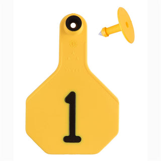 Y-Tex Yellow All American 3 Star Tags Medium Numbered 1-25 : Pack of 25