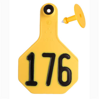 Y-Tex Yellow All American 3 Star Tags Medium Numbered 176-200 : Pack of 25