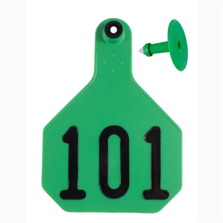Y-Tex Green All American 4 Star Tags Large Numbered 101-125: Pack of 25